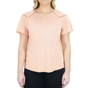 Zac & Rachel Linen Blend Blouse Top